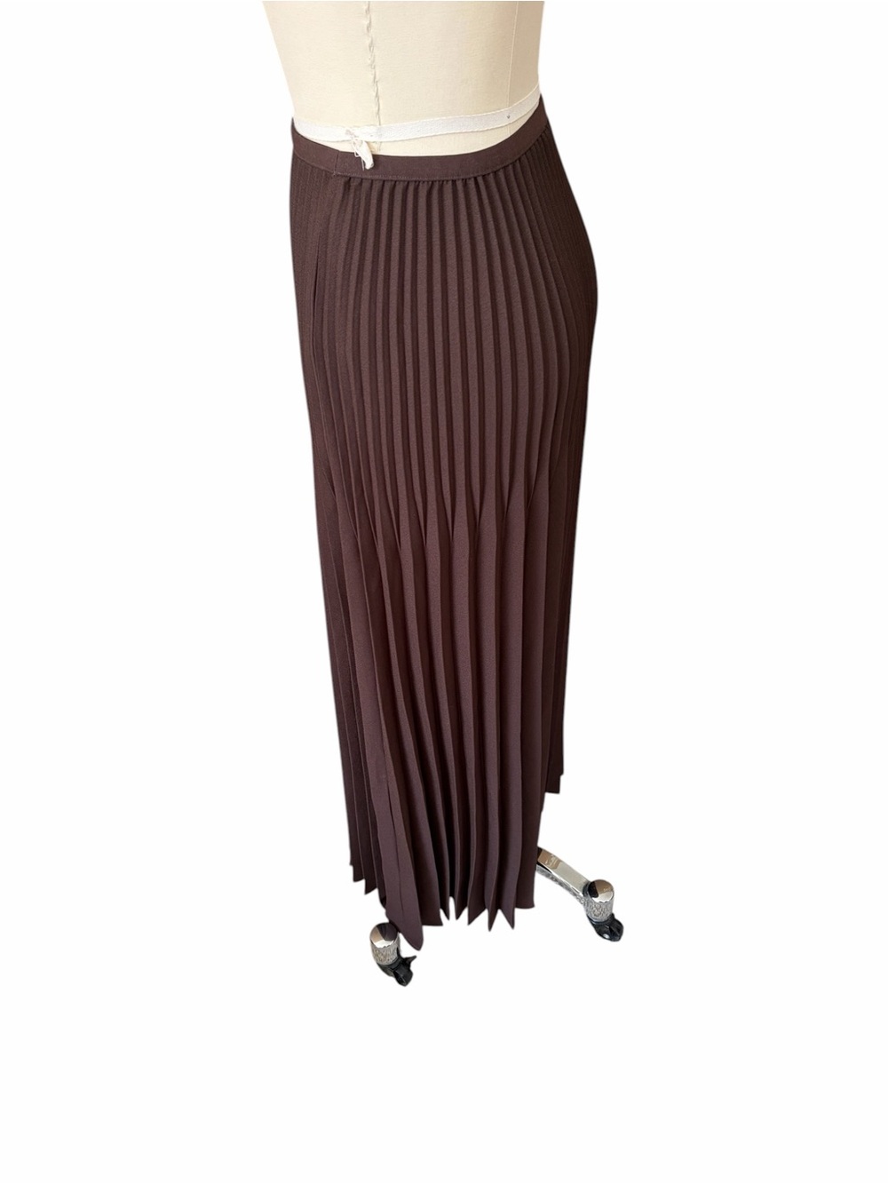 Quince Brown Pleated Midi Skirt - Picture 5 of 8